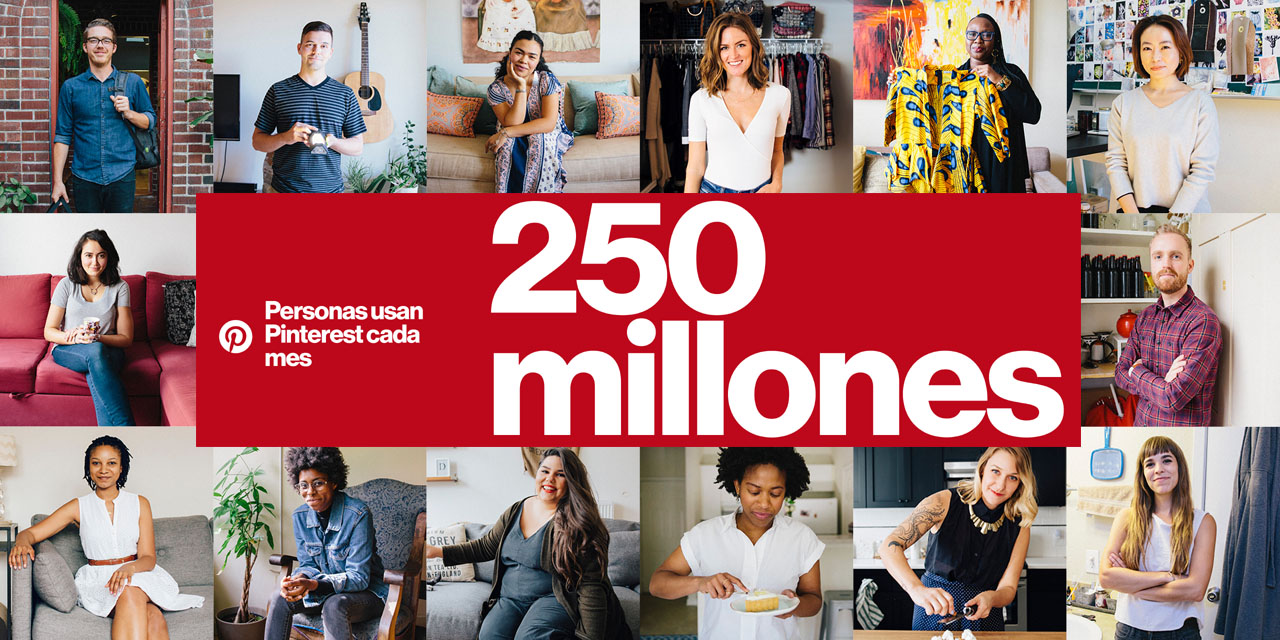 Pinterest tiene 250 millones de usuarios