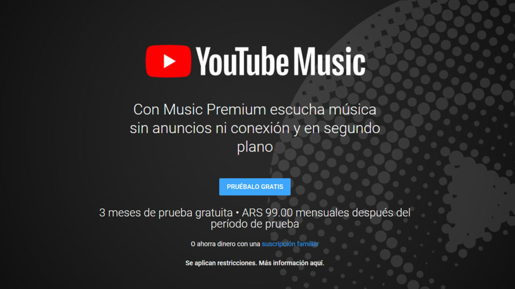 YouTube Music Argentina