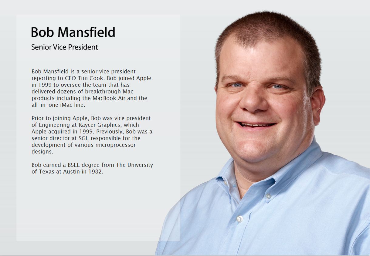 Bob Mansfield bio