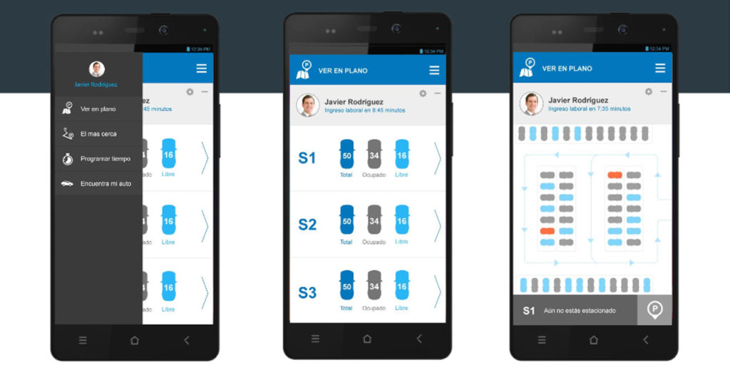 Así es la app de QuadMinds para Smart Parking