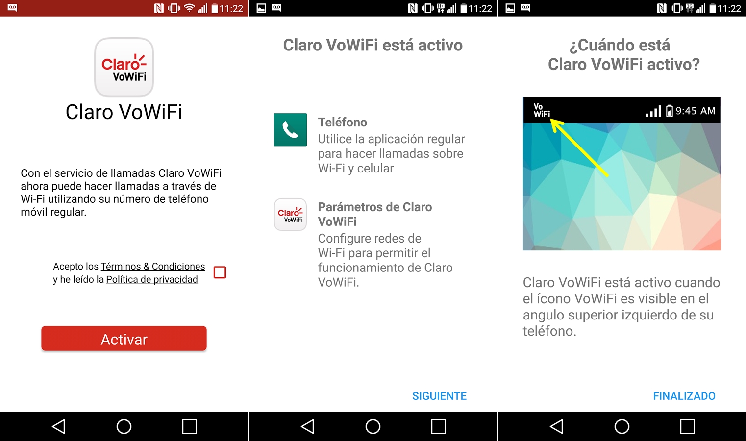 Configuración de la app para Android