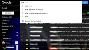 Liberar espacio Gmail