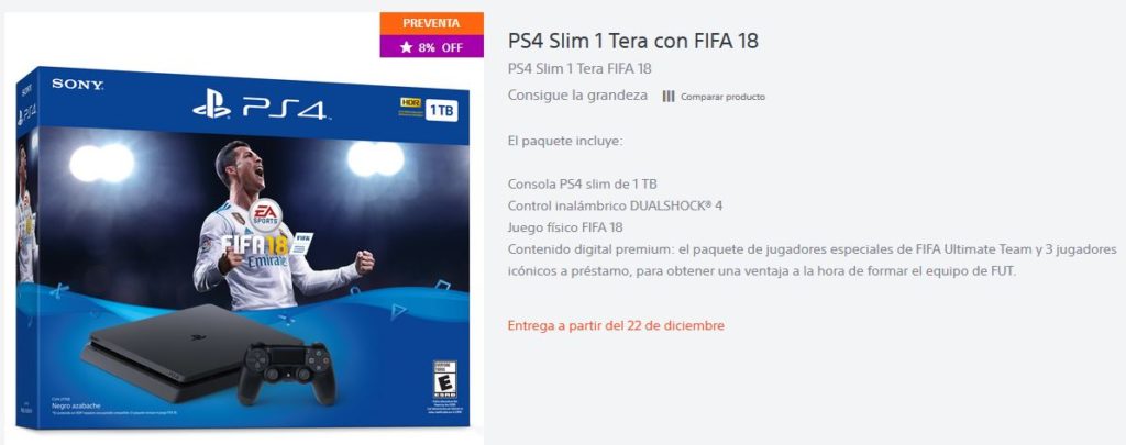 Bundle PS4 Slim Fifa 18