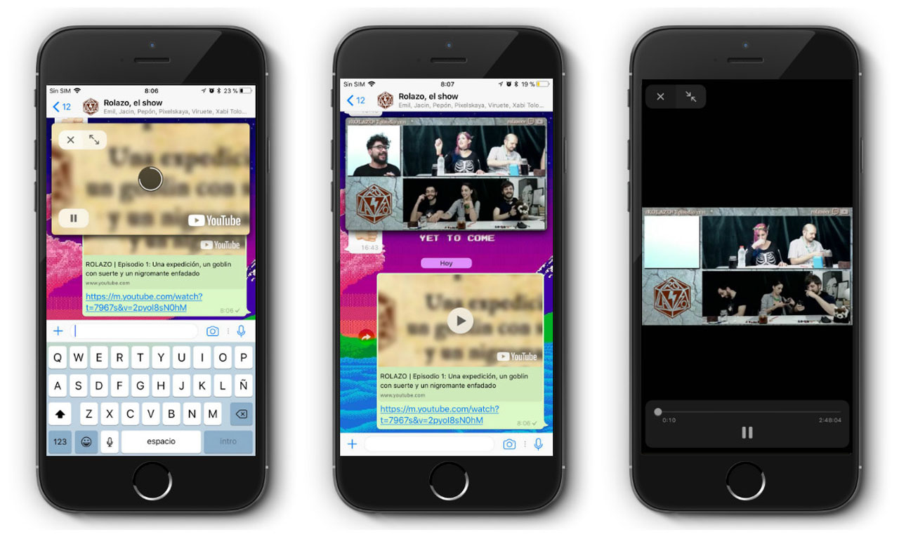 Videos YouTube WhatsApp