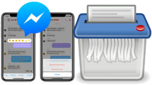 Borrar mensajes enviados Messenger