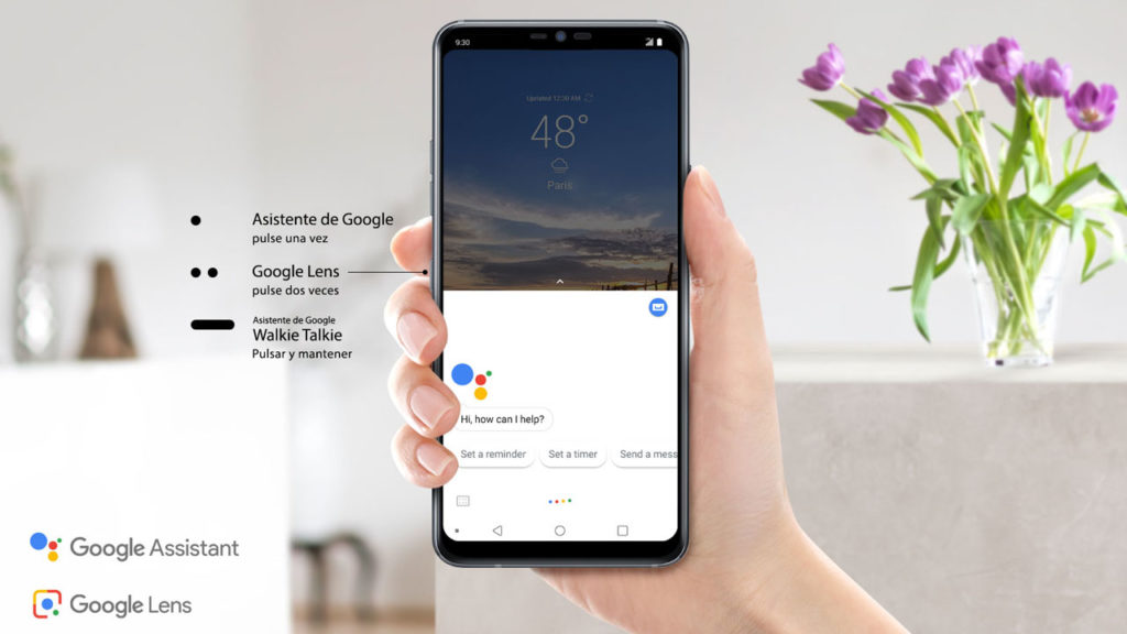 LG G7 ThinQ botones Google