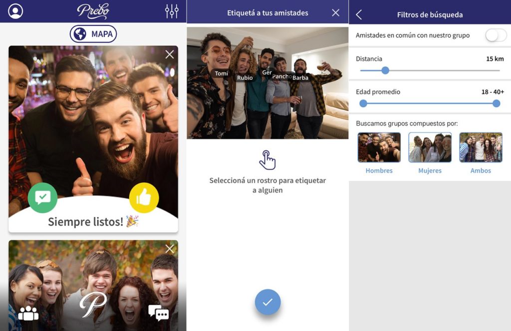 Prebo Tinder grupal
