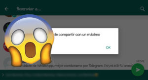 WhatsApp reenvio mensajes