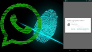 Bloqueo huella WhatsApp