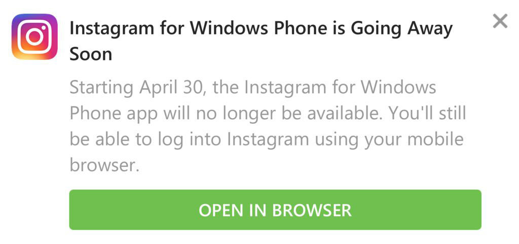 Instagram Windows Phone