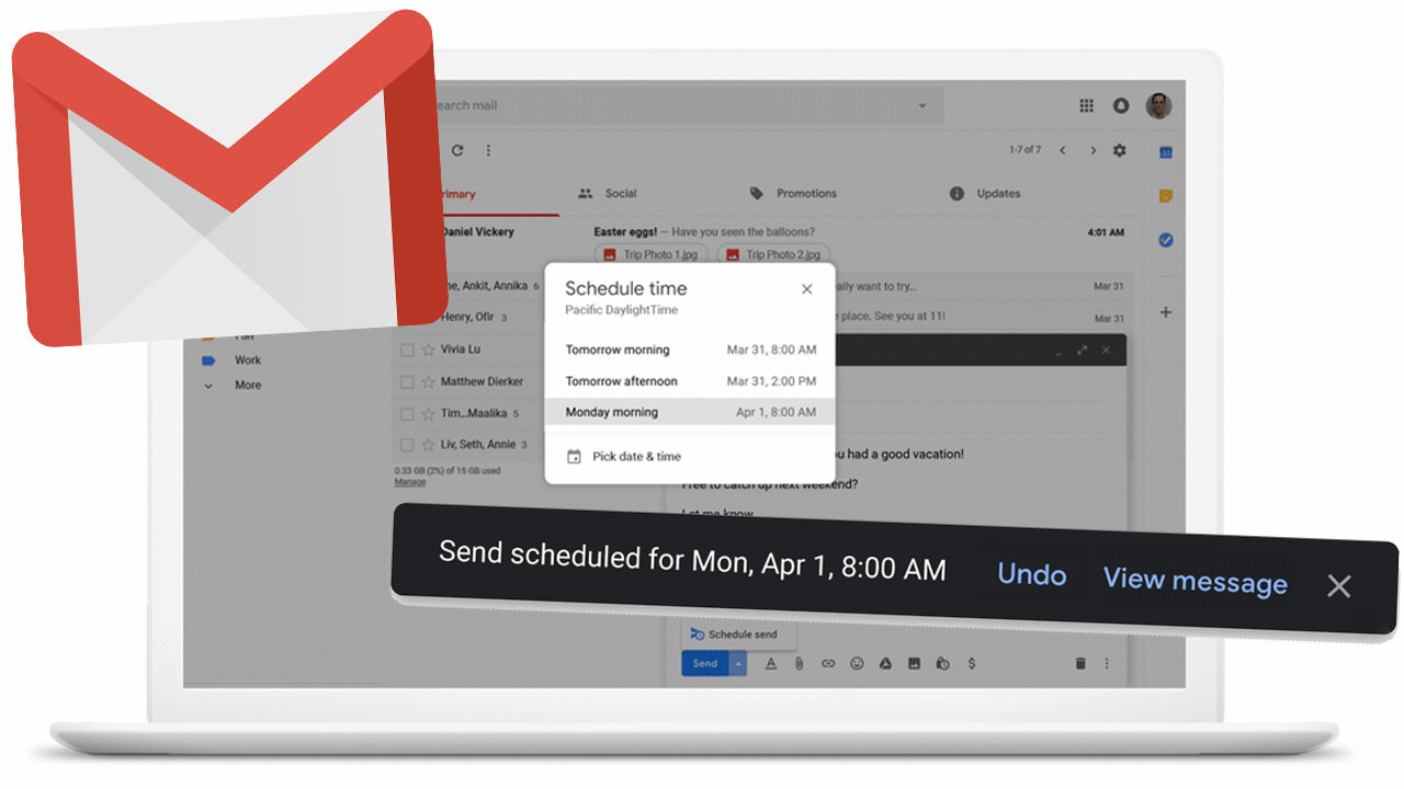 Programar horario Gmail