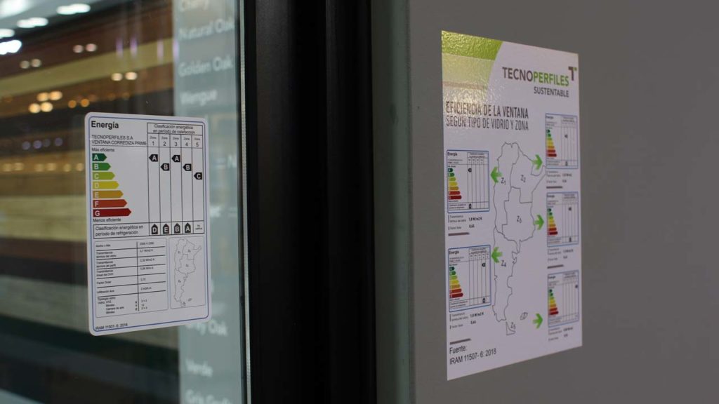 Etiqueta Eficiencia Energetica ventana