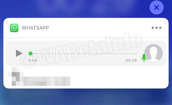 Mensaje WhatsApp notificaciones