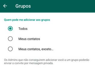 Bloquear Grupos WhatsApp