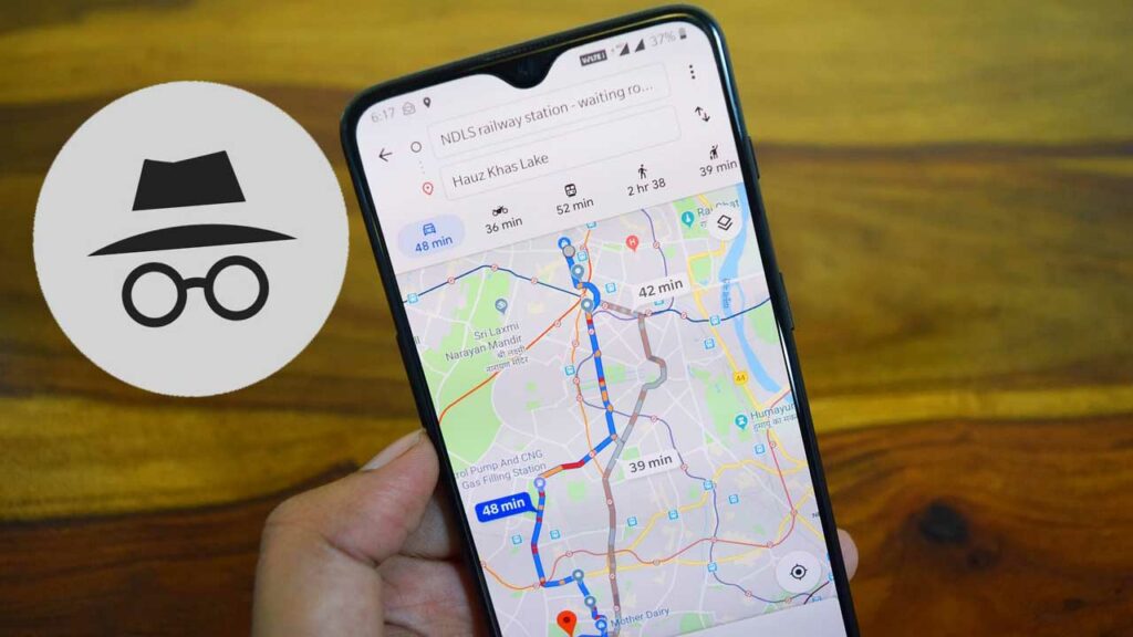 Modo Incognito Google Maps