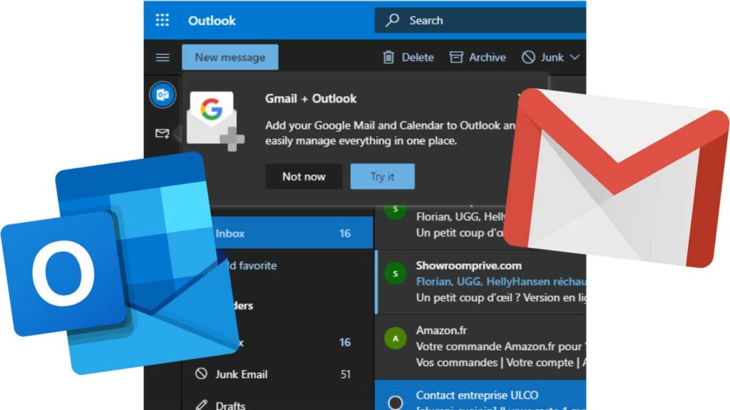 Outlook Gmail