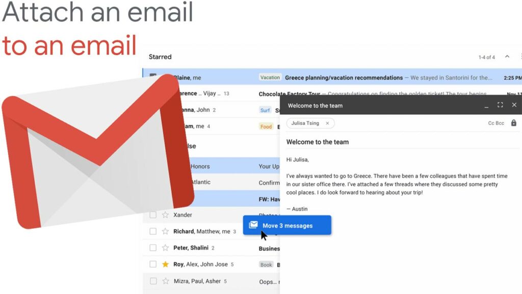 Adjuntar mail Gmail
