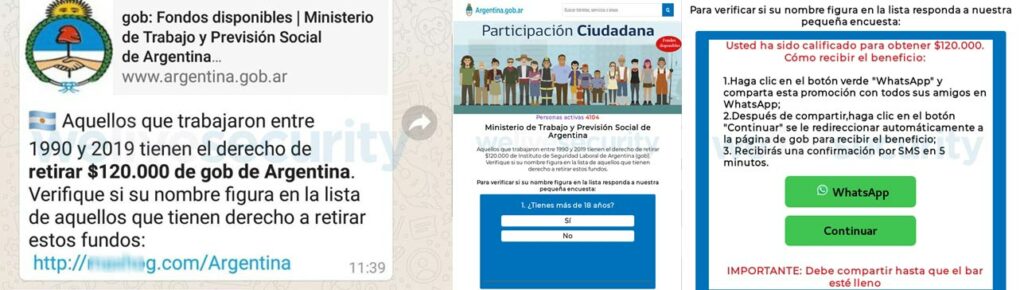 Estafa WhatsApp Ministerio de Trabajo