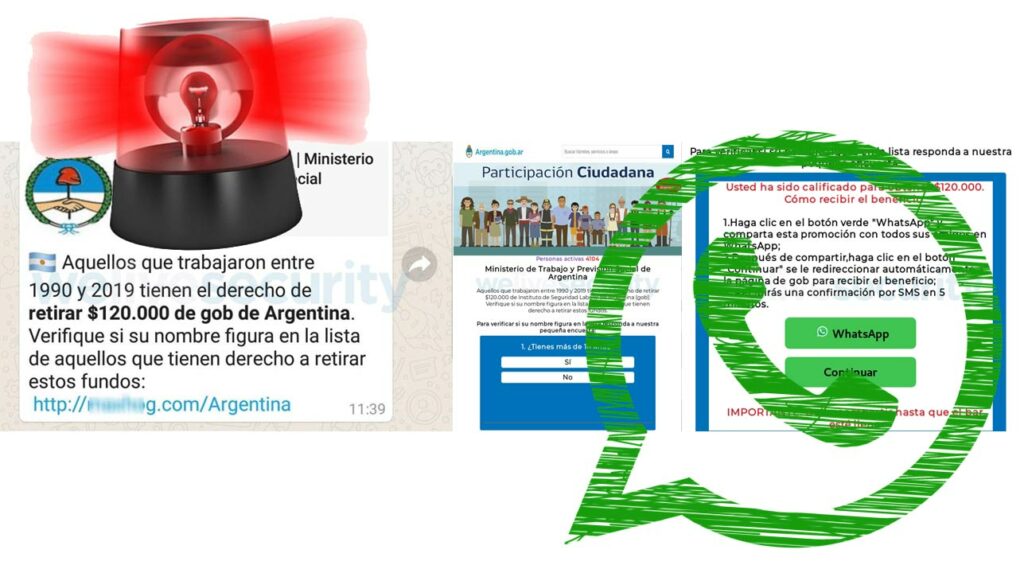 Estafa WhatsApp Ministerio de Trabajo