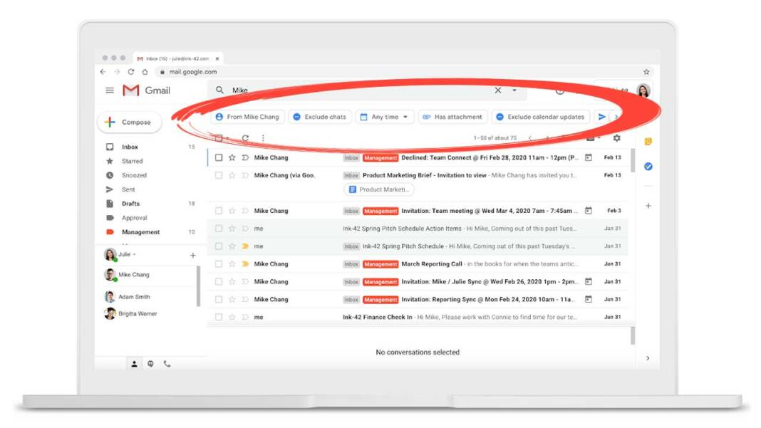 Buscar mail Gmail