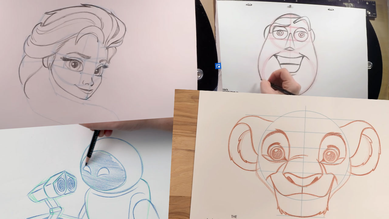 Disney presentó tutoriales para aprender a dibujar personajes icónicos