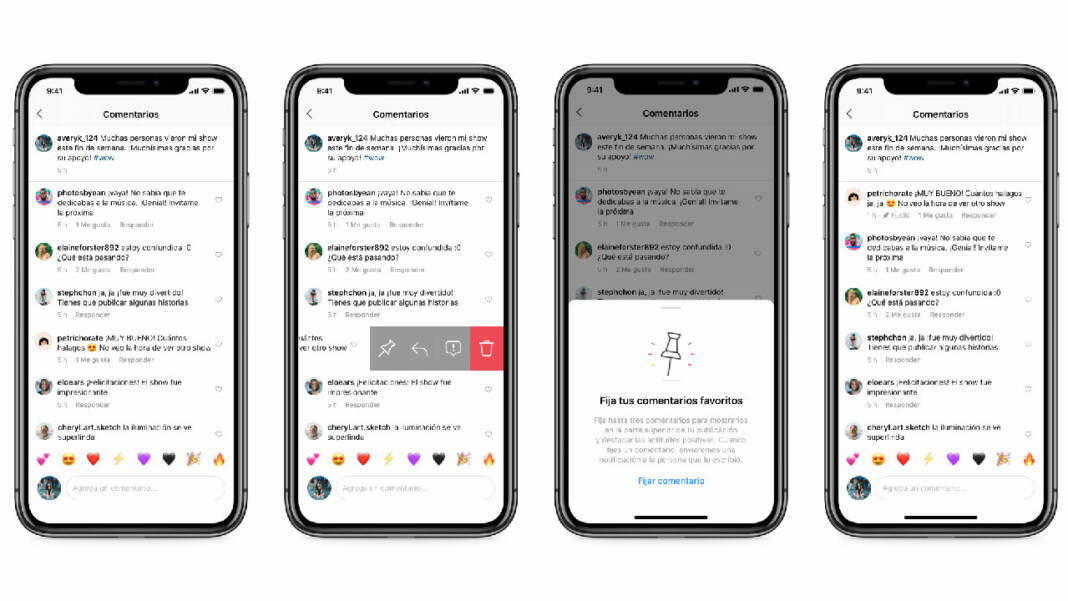 Instagram destacar comentarios
