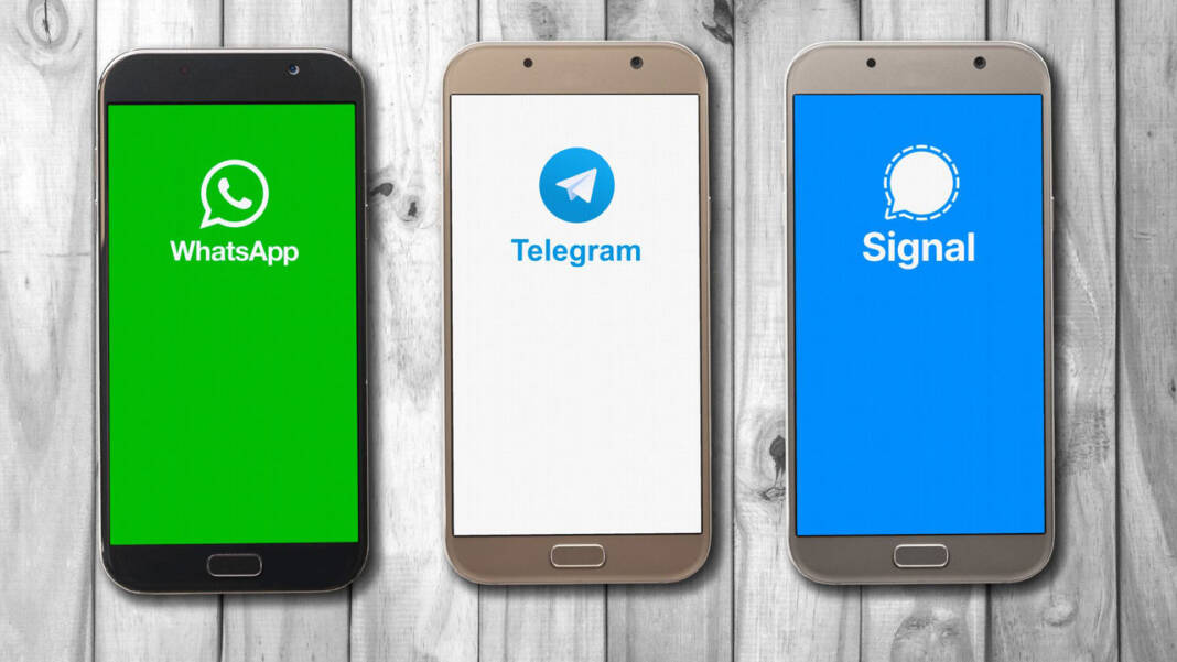 Diferencias WhatsApp Telegram Signal
