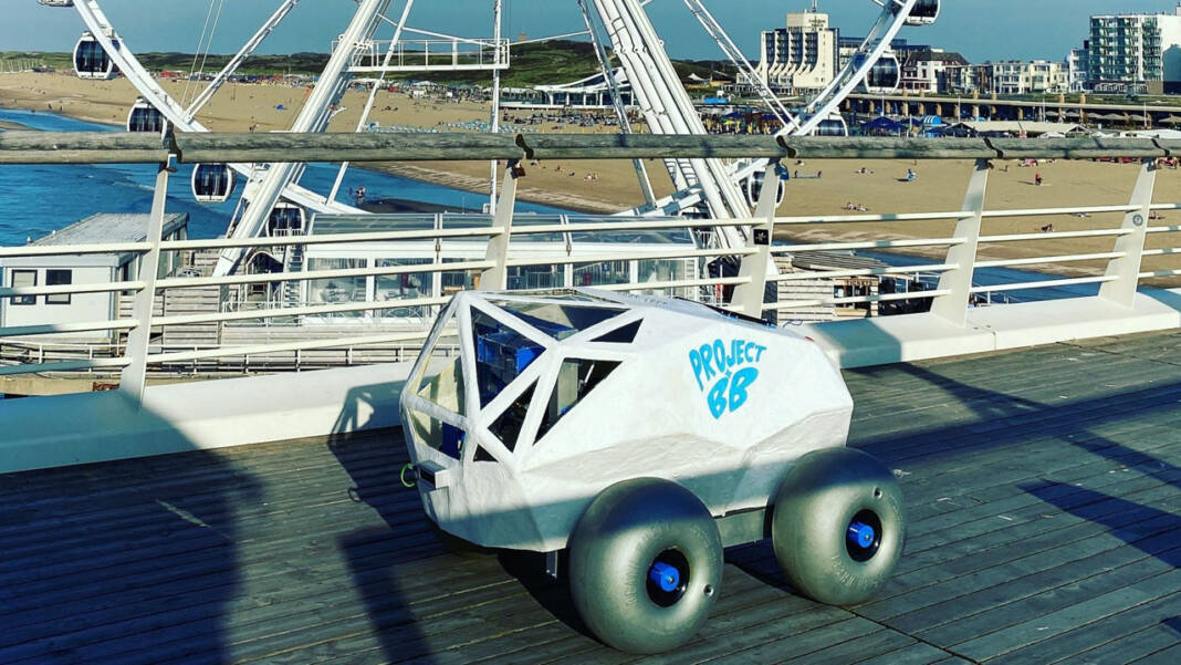 BeachBot robot Microsoft colillas
