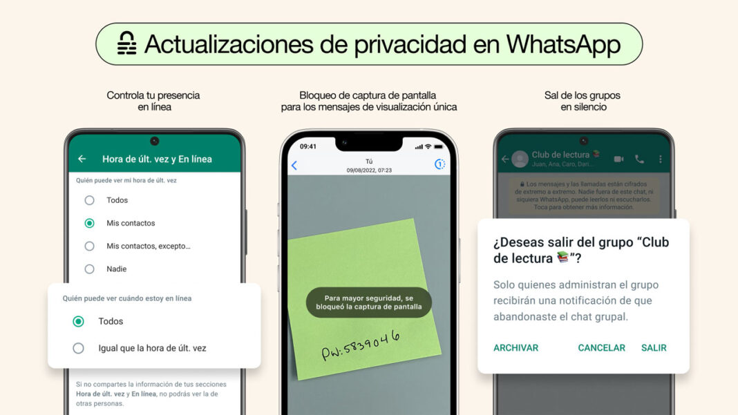 WhatsApp ocultar en linea