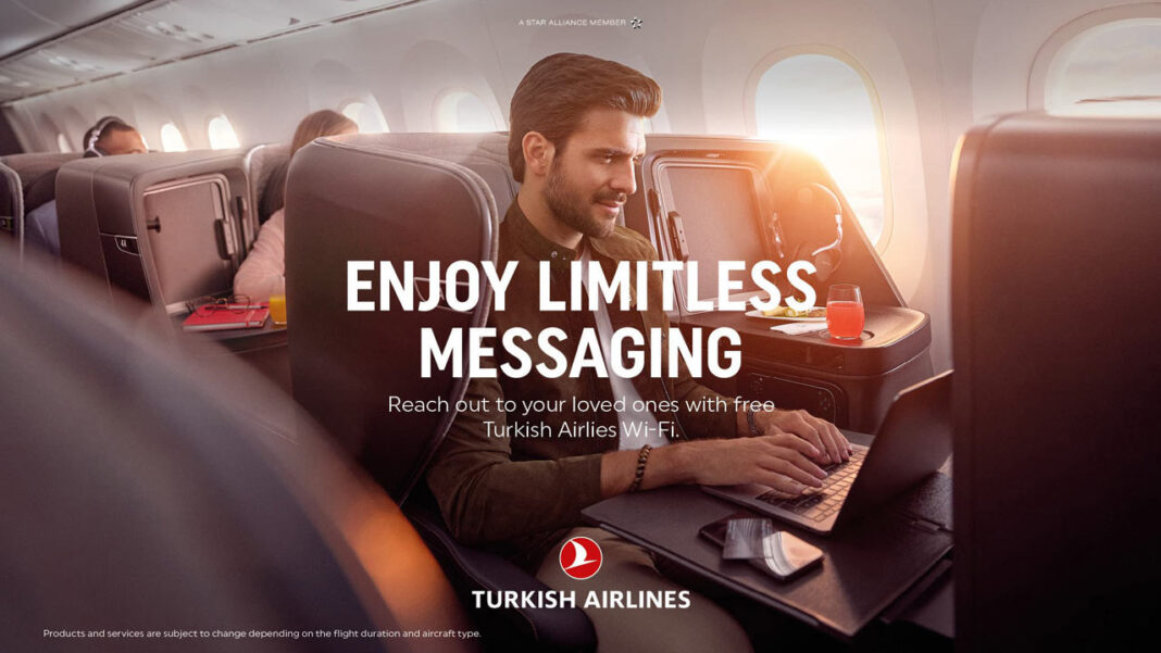 Turkish Airlines mensajería gratis