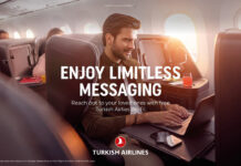 Turkish Airlines mensajería gratis