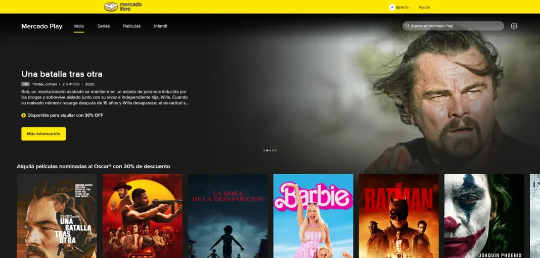 Alquilar peliculas Mercado Play