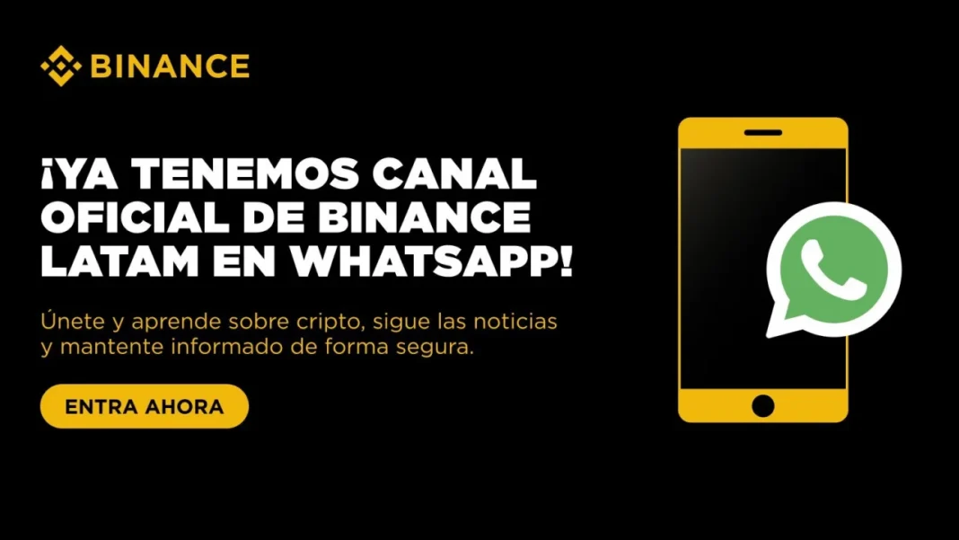 Canal WhatsApp Binance